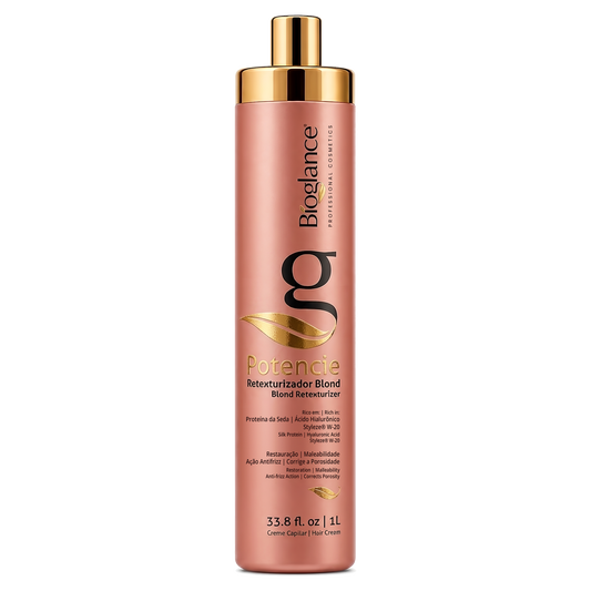 Bioglance Potencie Blond Retexturizer with silk protein, 1 L (33.8 fl oz) professional hair cream